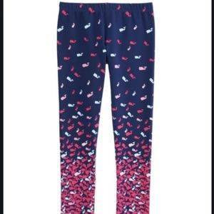 Vineyard Vines Gradient Scattered Whale Leggings L